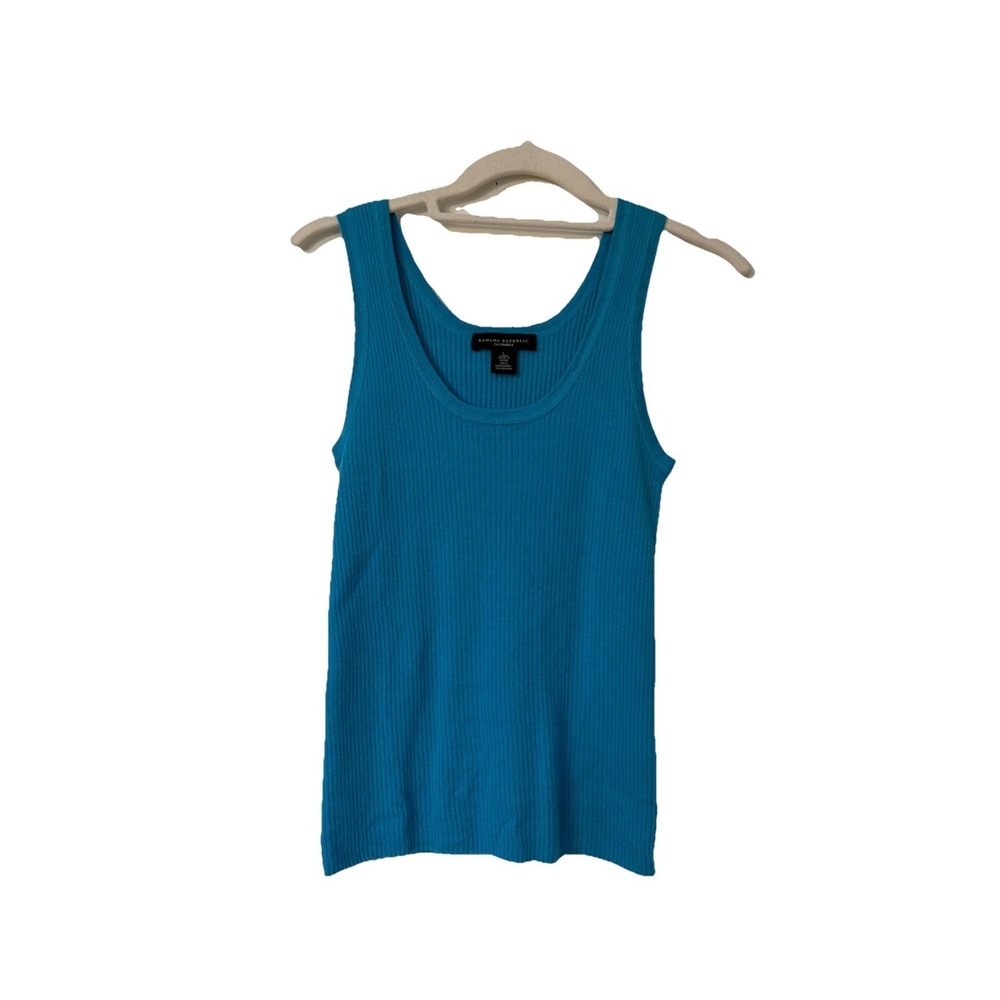Banana republic‎ Y2k 100% Cashmere Tank Top Womens Large Blue